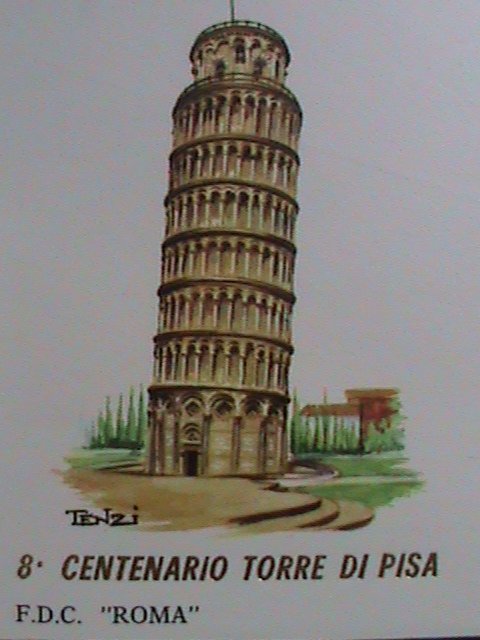 ​ITALY-FDC- 1973-SC# 1117 FAMOUS OF ROME- TOWEL OF PISA MINT FDC VERY FINE