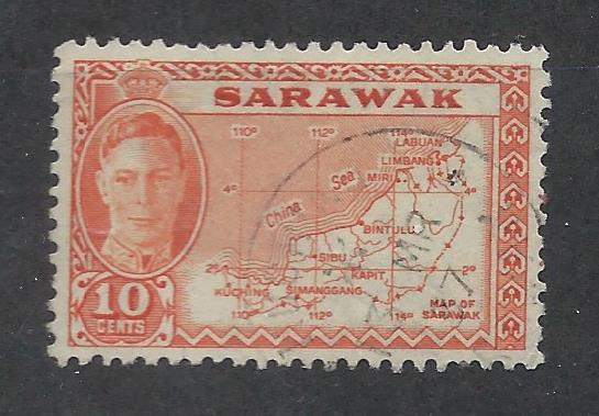 SARAWAK SC# 186 VF U 1950