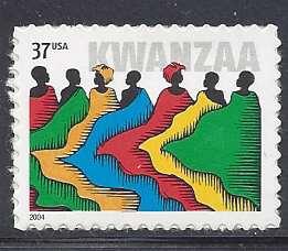 Catalog # 3881 Kwanza Black Heritage Religous Holiday Single 37 cent Stamp