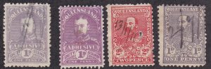 Queensland Revenue Stamps, Used
