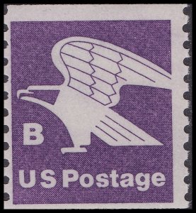 US 1820 Violet Eagle B Rate 18c coil single (1 stamp) MNH 1981
