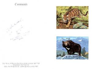 Bhutan 1990 Endangered Wildlife - 25nu (Leopard) & 25...