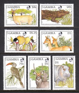 Gambia - Scott #719//726 - MNH - Short set missing #722 - SCV $5.00