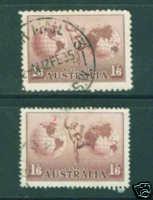 AUSTRALIA Scott C4-5 With and without watermark on 1'...