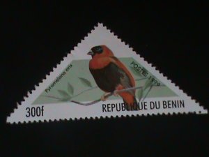 ​BENIN-1999-COLORFUL-BEAUTIFUL-LOVELY BIRD-MNH-VF-LAST ONE-HARD TO FIND
