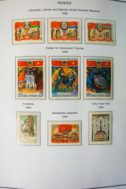 Russia Pristine Mint NH 1979 to 1989 Loaded Stamp Collection