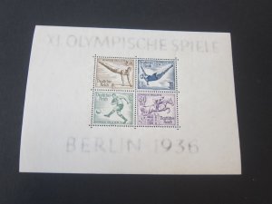 Germany 1936 Sc B92 Olympic MNH