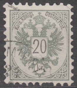 Austria Scott #45 1883 Used