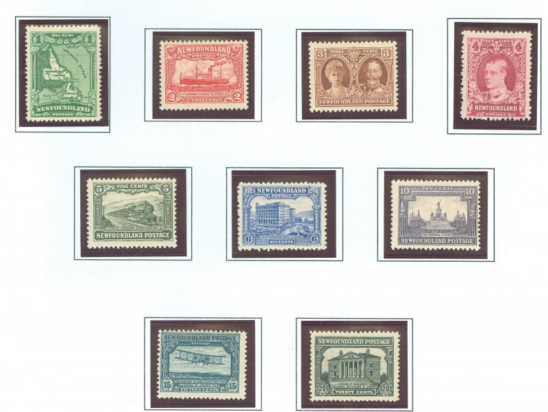 Newfoundland #163-171 Unused Single (Complete Set)