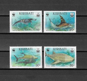 KIRIBATI 1991 WWF SG 348/51 MNH