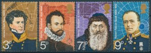 GB 1972 MNH People Stamps British Polar Explorers Robert Scott Clark Ross 4v Set