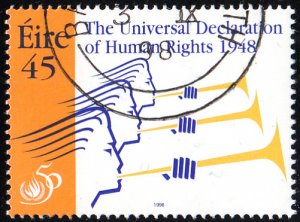 Ireland 1998 used Sc #1152 45p Universal Declaration of Human Rights