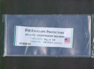 Cover Protector #10 Business Envelope, Pkg 10, 01720