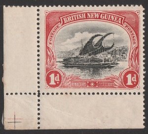 PAPUA 1901 BNG Lakatoi 1d black & red, wmk horizontal. MNH **.