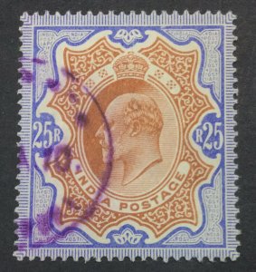 MOMEN: INDIA SG #147 1909 USED LOT #60850