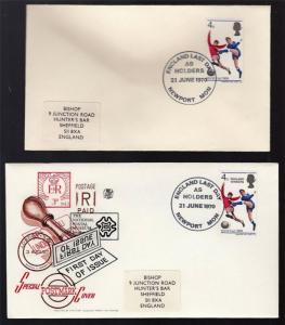 GB UK 1970 Covers Holders Sport Football Incl Special Postmark (20 Items)#CB502