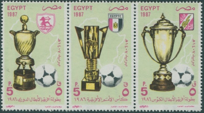 Egypt 1987 SG1657-1659 Africa Football Cups set MNH