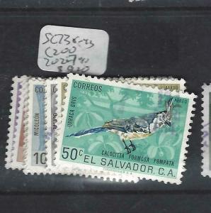 SALVADOR   (PP0204B)  BIRDS    SC 738-43, C200, 202-7         VFU