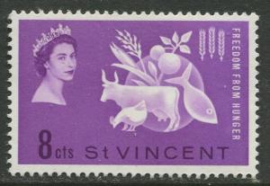 St Vincent - Scott 201 -Freedom from Hunger -1963 - MNH - Single 8c Stamp