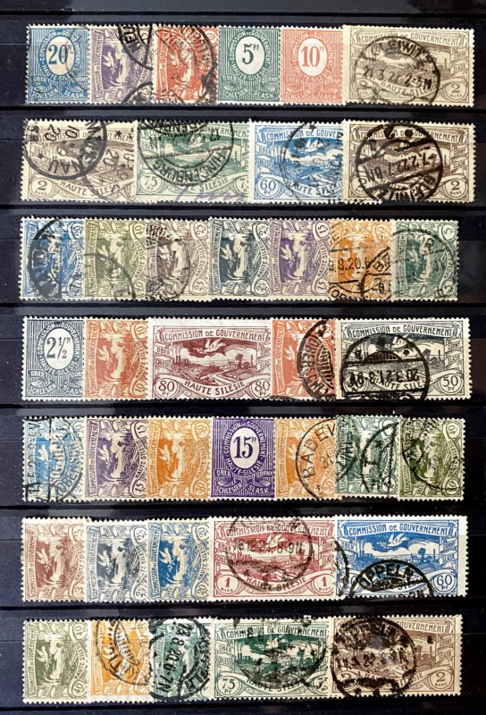 Oberschlesien - 1920 Stamp lot Collection variety - Used/MNG CZECH  High CV! $$$