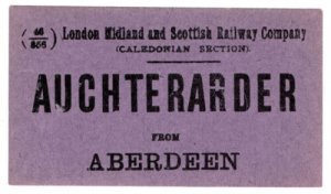 (I.B) London Midland & Scottish Railway (Caledonian) Auchterarder from Aberdeen 