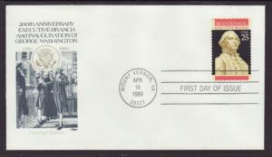 US 2414 Executive Branch 1989 Artmaster U/A FDC