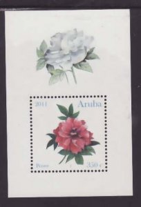 Aruba-Sc#378-9- id5-unused NH sheets-Flowers-2011-