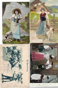 4 OLD  BAVARIA  POST CARDS  . REF R713