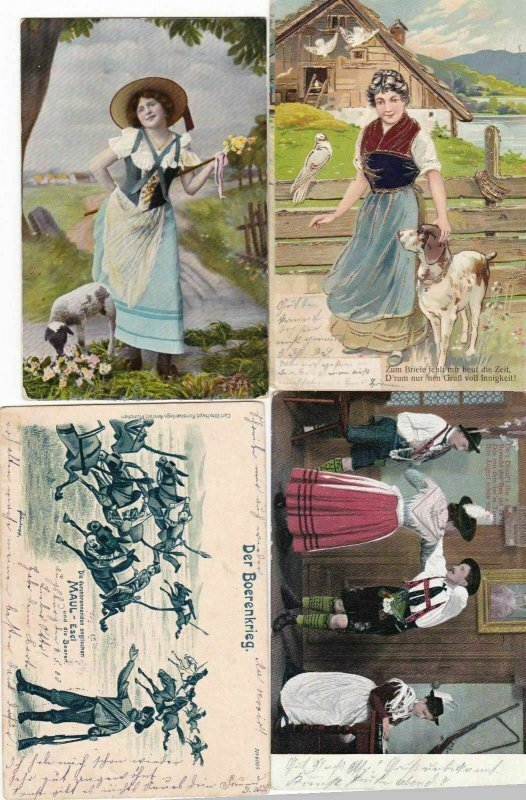 4 OLD  BAVARIA  POST CARDS  . REF R713