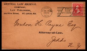 US Central Law Journel Co,Law Publishers,St Louis,MO 1902 Cover