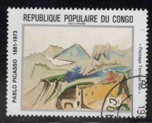 Congo Peoples Republic Scott C296B Used CTO Picasso stamp