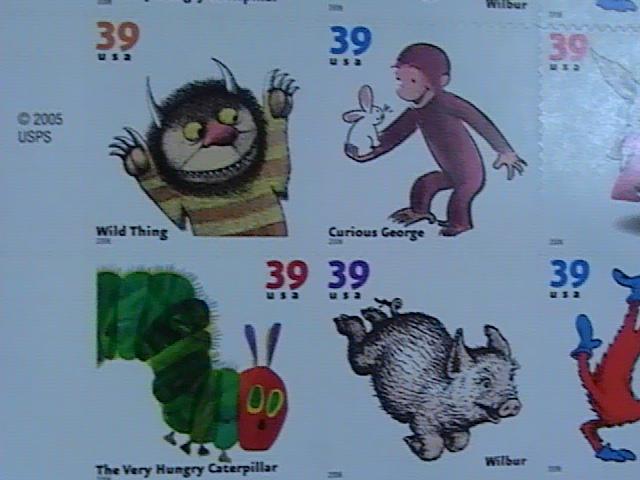 U.S.# 3987-3994(3994a)-MNH--CHILDREN'S BOOK ANIMALS-- PANE OF 16-------2006