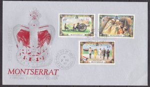 MONTSERRAT - 1977 QEII SILVER JUBILEE OF CORONATION - FDC