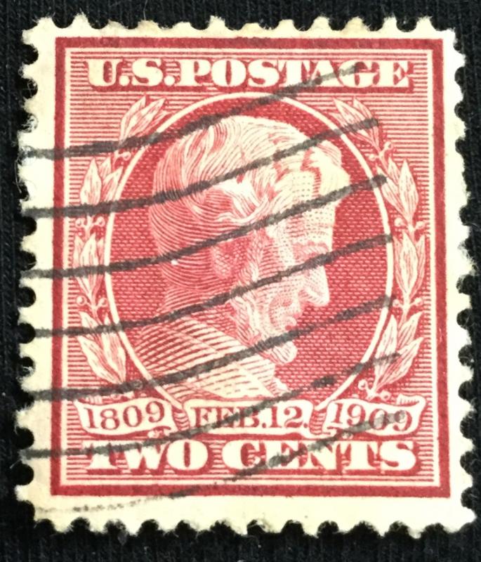 US #367 Used Single Abraham Lincoln SCV $2.00 L3