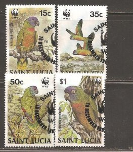 Saint Lucia SC 902-5  First Day Cancels