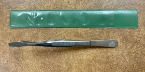 Lighthouse stamp tongs or tweezers, 4.74” size will sleeve
