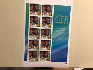 Australian 2000 Olympics Gold Medalists Womens Sailing mnh stamps sheet A10168