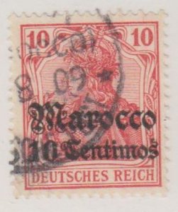 Germany - Offices in Morocco Scott #35 Stamp - Used Single