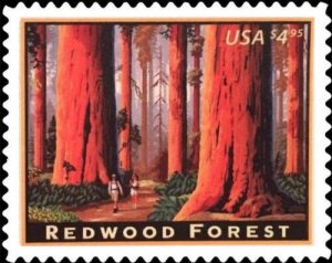 2009 $4.95 Redwood Forest, California, Priority Mail Scott 4378 Mint F/VF NH