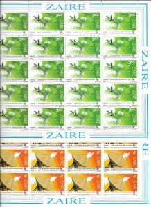 Zaire 1121-8 ITU/Satellites  MNH cpl. set x 100, vf. 2022 CV $ 705.00