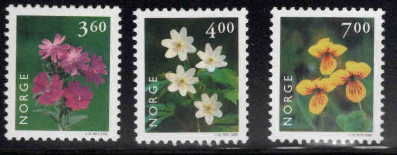 Norway Scott 1210-1212 MNH** Flower set 1999