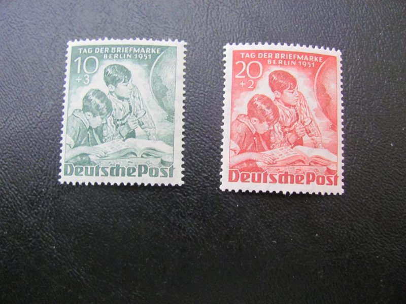 GERMANY BERLIN 1951 MNH SC 9NB6-7 STAMP COLLECTING SET XF 55 EUROS (114)