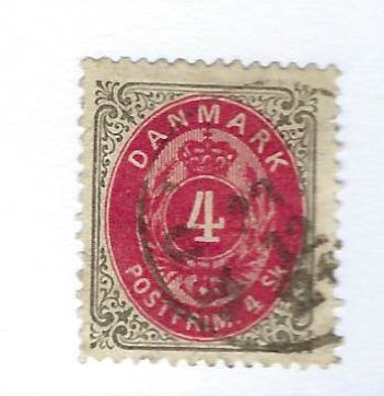 Denmark SC#18 Used F-VF SCV$8.00...Worth a view!!