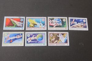 Mongolia 1975 Sc C69-75 space CTO set FU