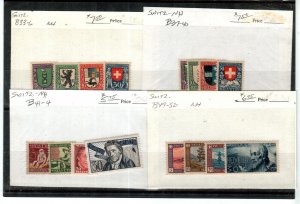 Switzerland Scott B33-B44, B49-B50 Mint NH [TK88]