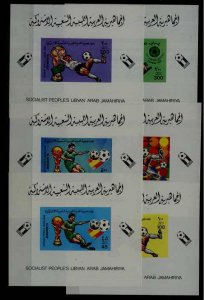 Libya 1016-21/ MNH imperf.s/s Football-82