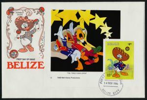 Belize 851a-i, 852 on FDC's Disney, Christmas, Hispanic Holiday, Music