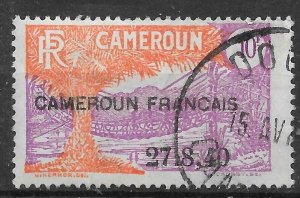 CAMEROUN (FRENCH) SG180 1940 10f MAUVE & ORANGE USED