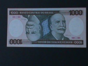​BRAZIL-1981-CENTRAL BANK-$1000 CURZEIROS UNCIR-VERY FINE-HARD TO FIND