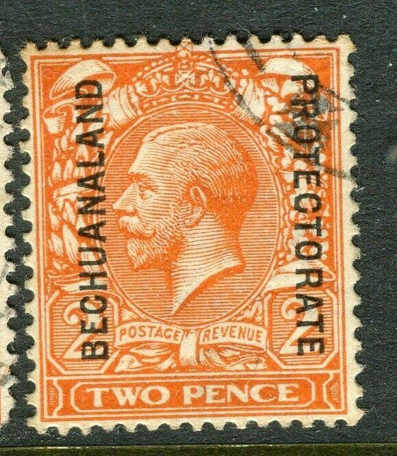 BECHUANALAND; 1913 early GV issue fine used 2d. value